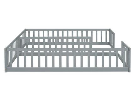 Double Floor Bed With Fence, Guardrails, Without Door