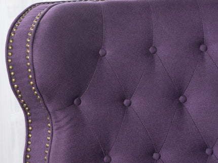 Accented Push Back Recliner Chair With Rolled Arms, Enjoy Cocooning Comfort