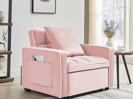 Modern 3 In 1 Sofa Bed Chair, Adjustable Recliner