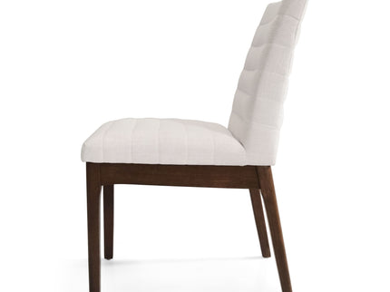 Upholstered Dining Chairs With Rubber Legs (Set of 2)