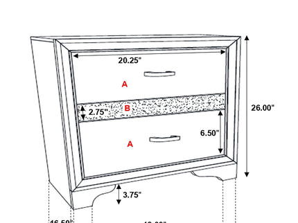 Corbin - Glittering Bedroom Set