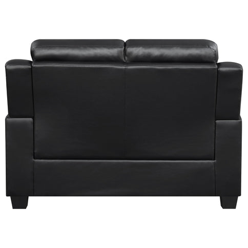Castro - 2 Piece Living Room Set: Sofa & Loveseat - Black