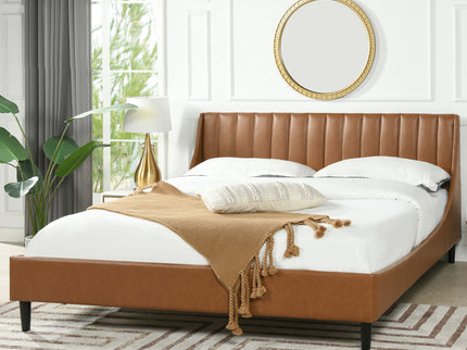 Aspen - Vertical Tufted Modern Headboard Platform Bed Set