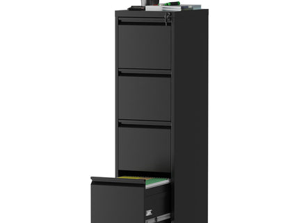 Drawer Metal Locking Vertical File Cabinet With Wheels Heavy Duty Lockable Storage