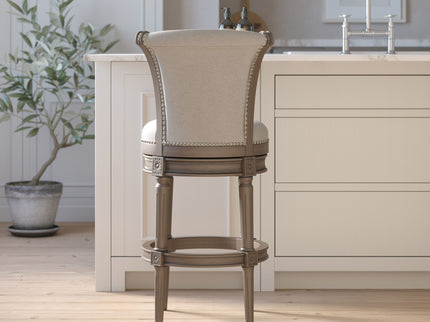 Swivel Barstool With High-Back