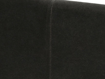 David - King Tufted Wingback Bed - Dark Charcoal Gray