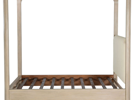 Flores - Eastern King Canopy Bed - Mango Color