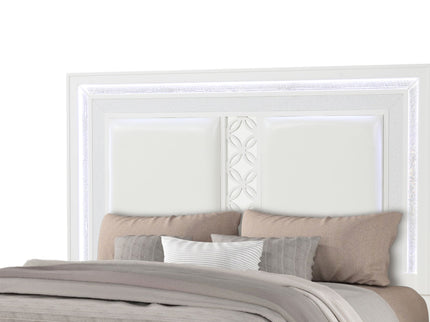 Abigale - Bed & LED Lighting And 2 Drawer Storage Footboard