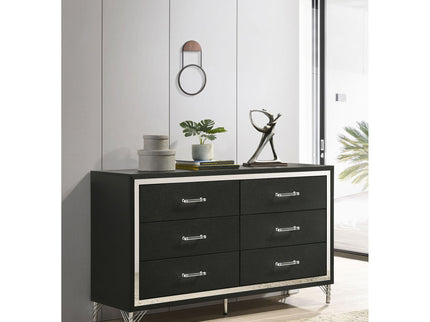 Malcolm - 6 Drawer Dresser Cabinet - Black