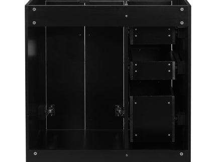 Retro Style Bathroom Vanity With 3 Drawers & Soft-Closing Doors