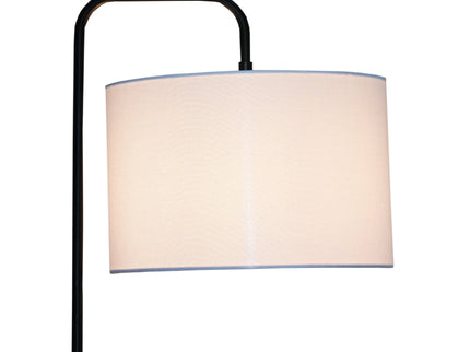 Lior - Arc Floor Lamp With Cylinder Shade - Black
