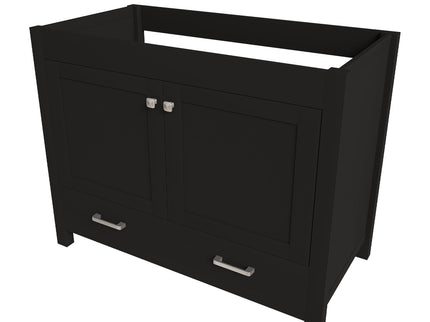 Bathroom Vanity With Soft Close Cabinet, Single Drawer, Sink Not Included - Black