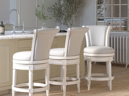 Swivel Barstool With High-Back
