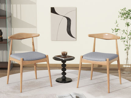 Elegant Dining Chairs With Ergonomic Backrest & Comfort Cushions (Set of 2)