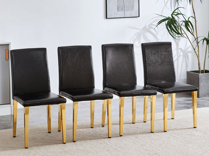 Elegant Upholstered Chairs With Metal Legs