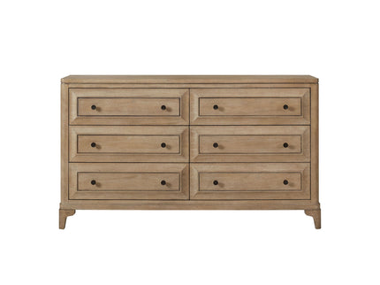 6 Drawer Dresser - Sand - Wood