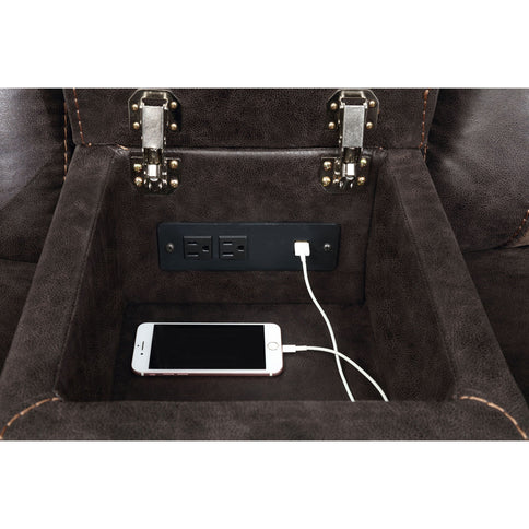 Brazelton - Glider Loveseat With Console