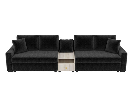 Modular Sofa Couch With Storage Armrest And Center Console