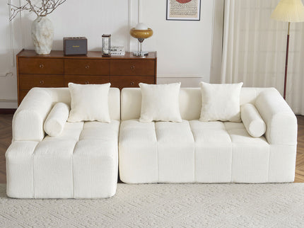 Sectional Free Combined Sofa With 2 Side Pockets