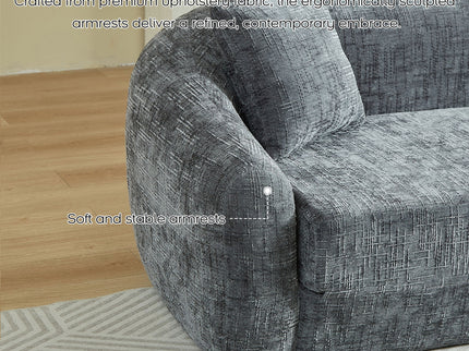Curved Convertible Sofa, 2 In 1 Fold Out Bed With Pull Out Base And Deep Seat