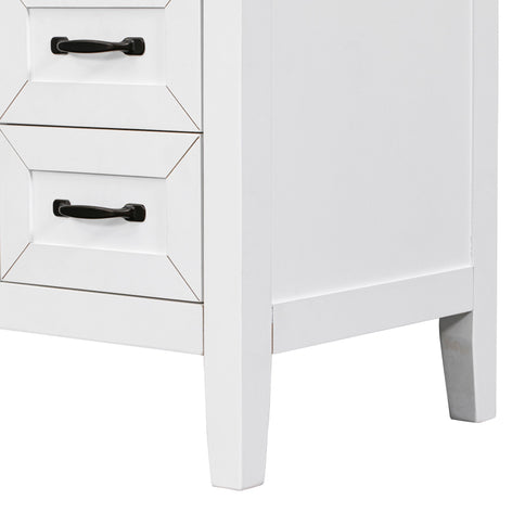 Modern Bathroom Vanity With Sink, Freestanding With Drawers And Doors