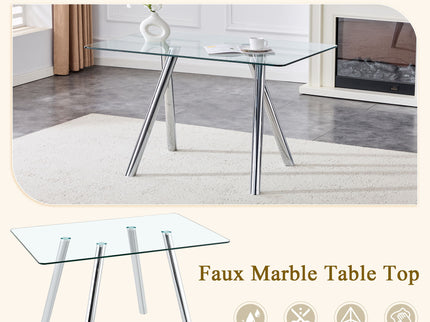 Dining Table With Transparent Surface