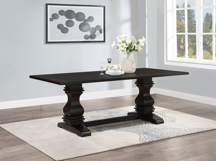 Villeneuve - Rectangular Double Pedestal Dining Table - Rustic