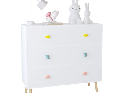 3 Drawer Dresser, Storage Cabinet With Anti Tip Safety