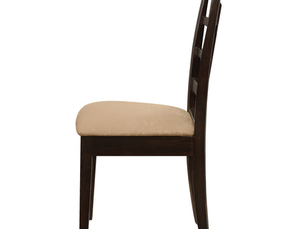 Lattice Back Dining Chair (Set of 2) - Brown