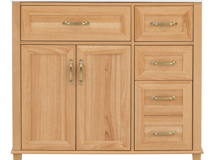 Bathroom Vanity With Sink, Soft Close Doors & Drawers - Wood