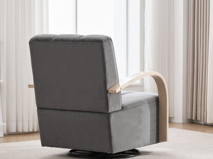 360° Swivel Accent Chair With Armrests