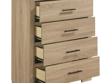 Merritt - 4 Drawer Bedroom Chest - Light Oak
