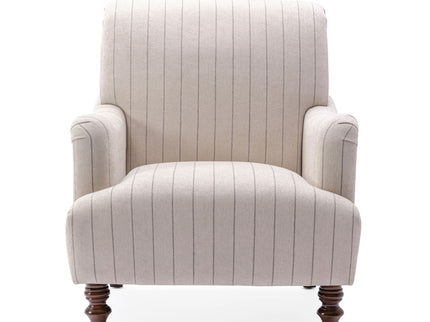Sylvia - Striped Arm Chair - Natural