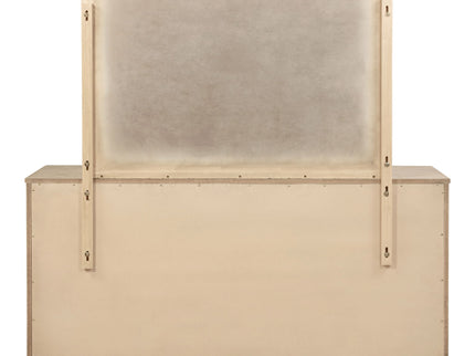Kimpton - 9 Drawer Dresser With Mirror - Beige
