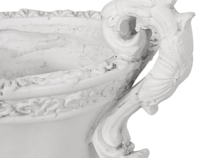 Roman Style Garden Urn Planter - Antique White
