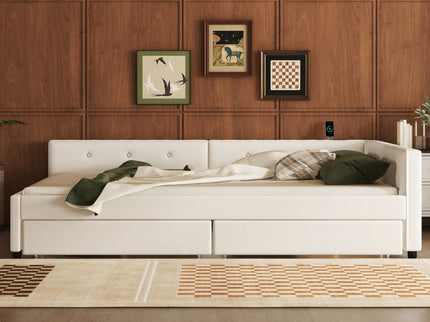 Platform Bed With USB Ports