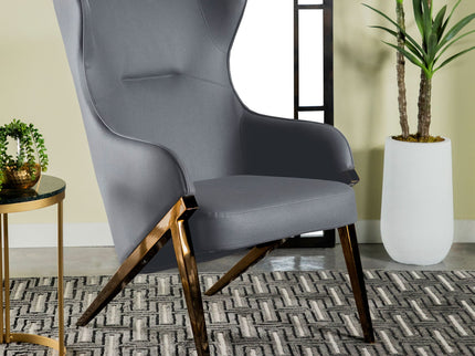 Crendon - Upholstered Wingback Accent Chair - Slate