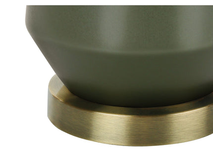 Lighting, Table Lamp, Green Ceramic, Contemporary - Green