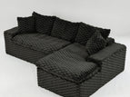 Black / Right Arm Facing Chaise