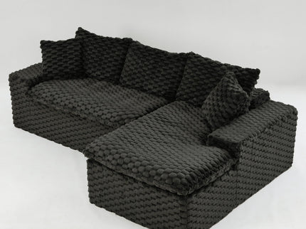 Modular Sofa, Convertible Twin Seat With Chaise Lounge