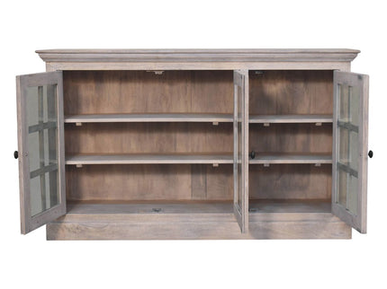 Triple Glazed Cabinet - Gray