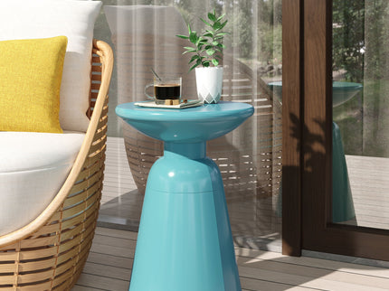 Outdoor Modern Metal End Large Table