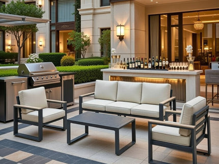 Modern Outdoor Sofa Set With Coffee Table