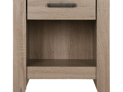 Roller Drawer Glides Nightstand