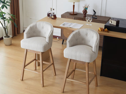 360 Degree Rotation Swivel Counter Stools (Set of 2)