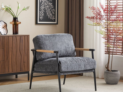 Modern Accent Chair With Cushions, Cozy Seating