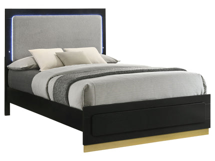 Sophia - Panel Bed With LED Headboard