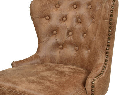 Holmes - Tufted High Back 360 Swivel Counter Height Barstool