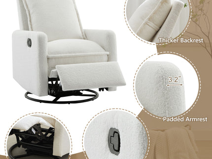 Swivel Rocker Glider Recliner Chair