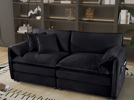 Modern Oversized Loveseat Sofa With Deep Seat And Diy Combination
